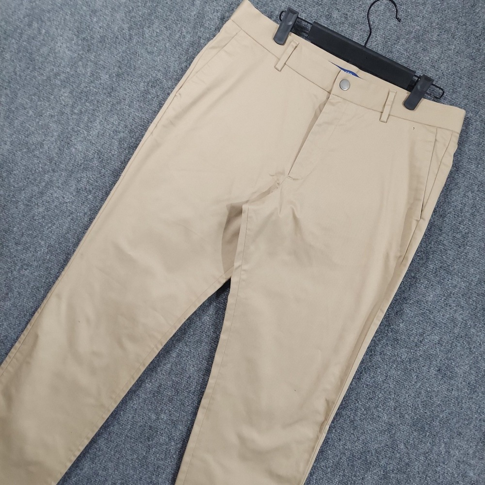 Spoke Pants Mens 33x32 Beige Sharps Chino Slim Stretch Tapered Business Casual